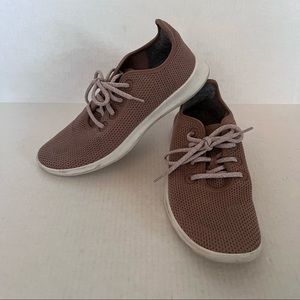 Allbirds Womens Tree Runners Size 10 Mauve Running Shoes Harvest Color Lace Up